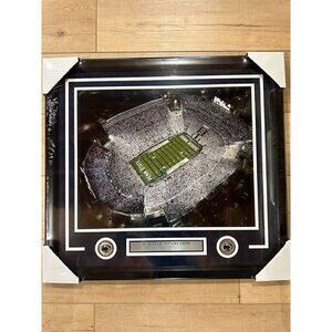 Penn State Nittany Lions Beaver Stadium Arial White Out Photo Framed